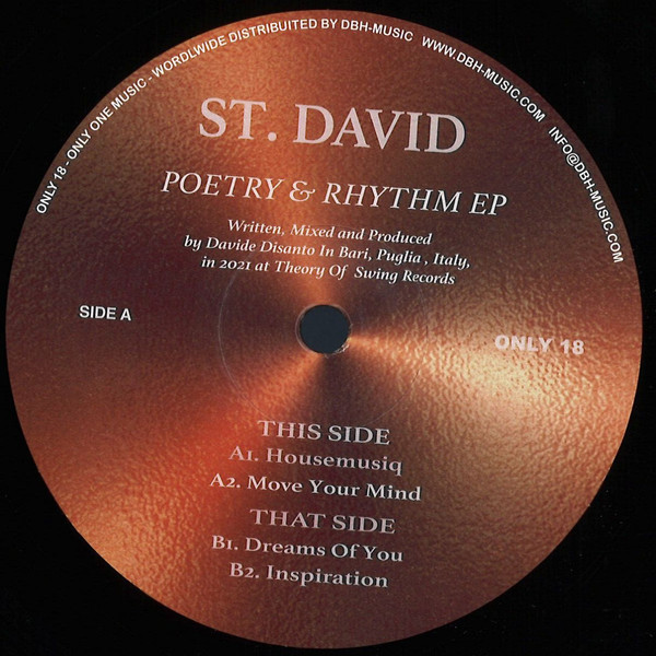 St. David  - POETRY & RHYTHM EP [ONLY18]